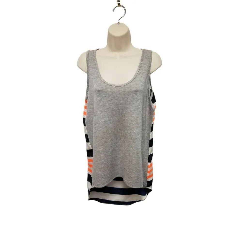 Vintage Havana Est 1954 Multicolor Gray/Pink & Blue Hi-Low Tank Top Size M